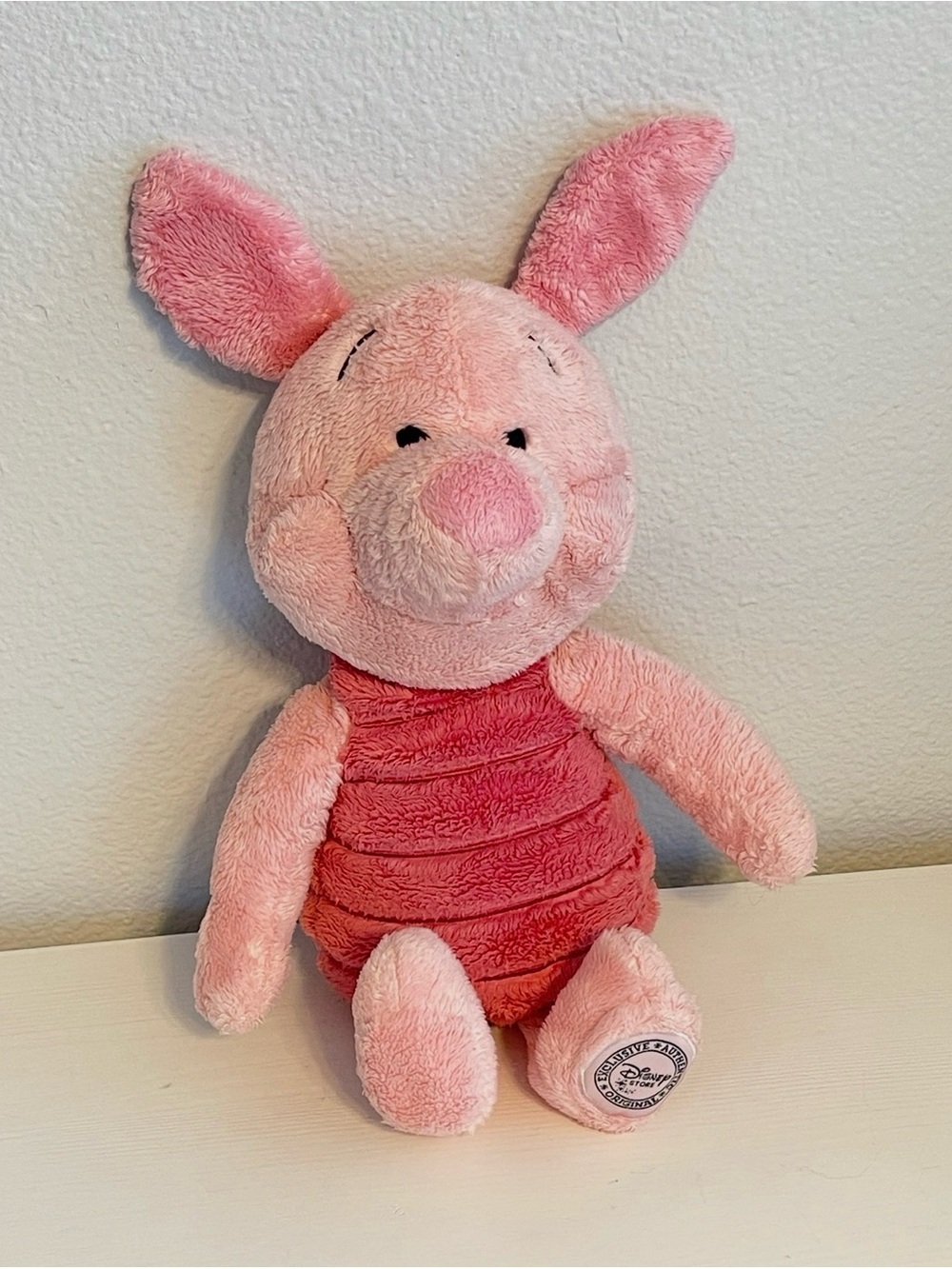 Rare Disney Store Exclusive Winnie The Pooh 12” Piglet Plush Stuffed Animal Toy